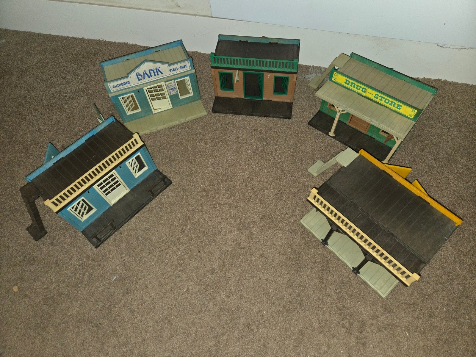 Vintage Playmobil Western Gebouwen Set, Ophalen of Verzenden, Gebruikt, Jongen of Meisje