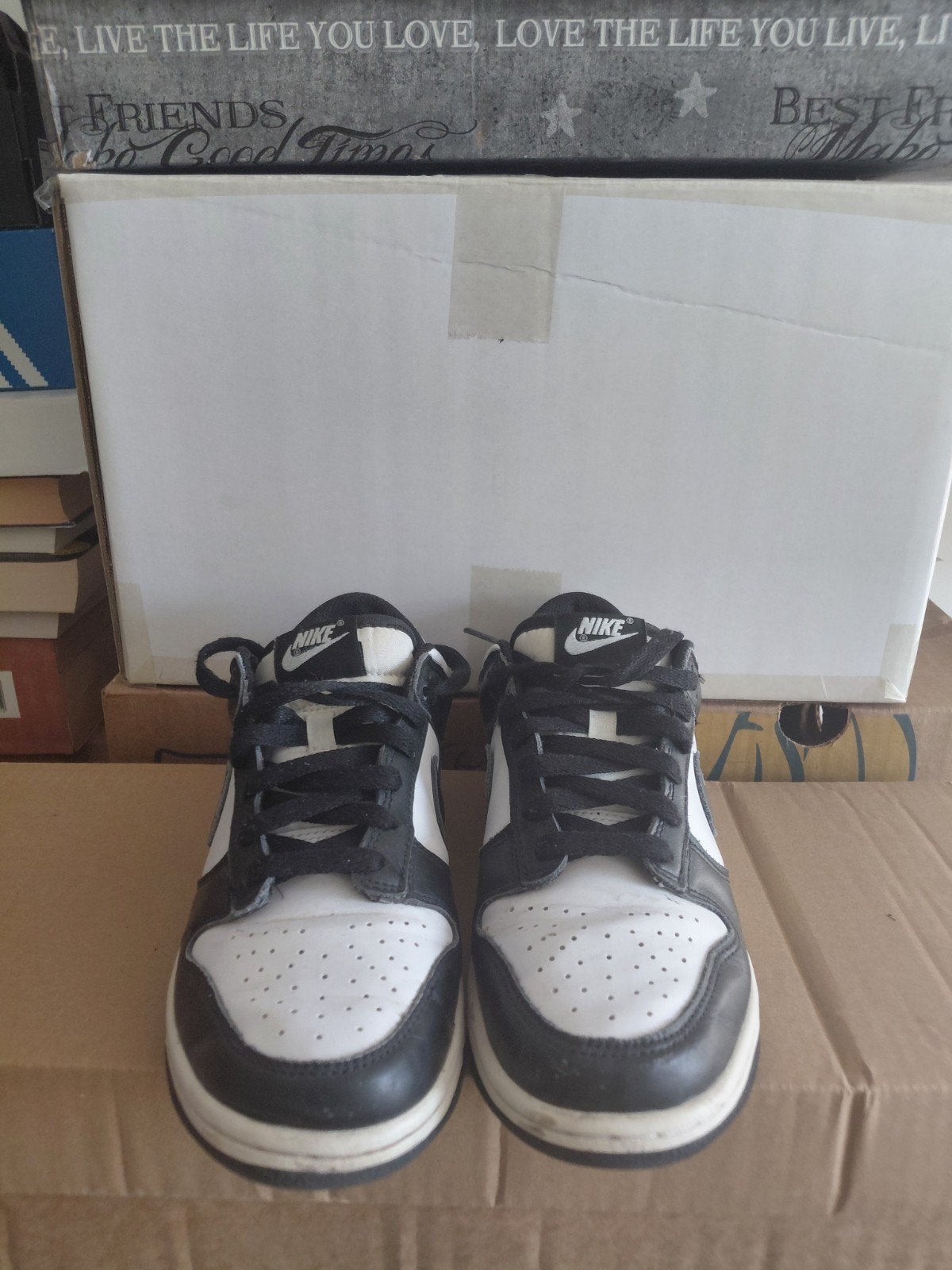 Nike Dunk Low Panda sneakers - Maat 38.5, Zwart, Nike, Ophalen of Verzenden, Sneakers of Gympen