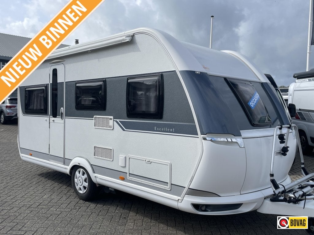 Hobby Excellent 455 UF MOVER/FIETSENREK/VOORTENT, Caravans en Kamperen, Rondzit, Hobby, Bedrijf, Schokbreker