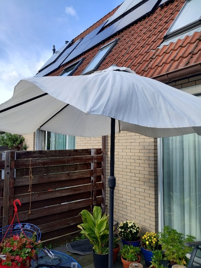 Parasol 2x 3m, Tuin en Terras, Ophalen, Gebruikt, 2 tot 3 meter, Stokparasol