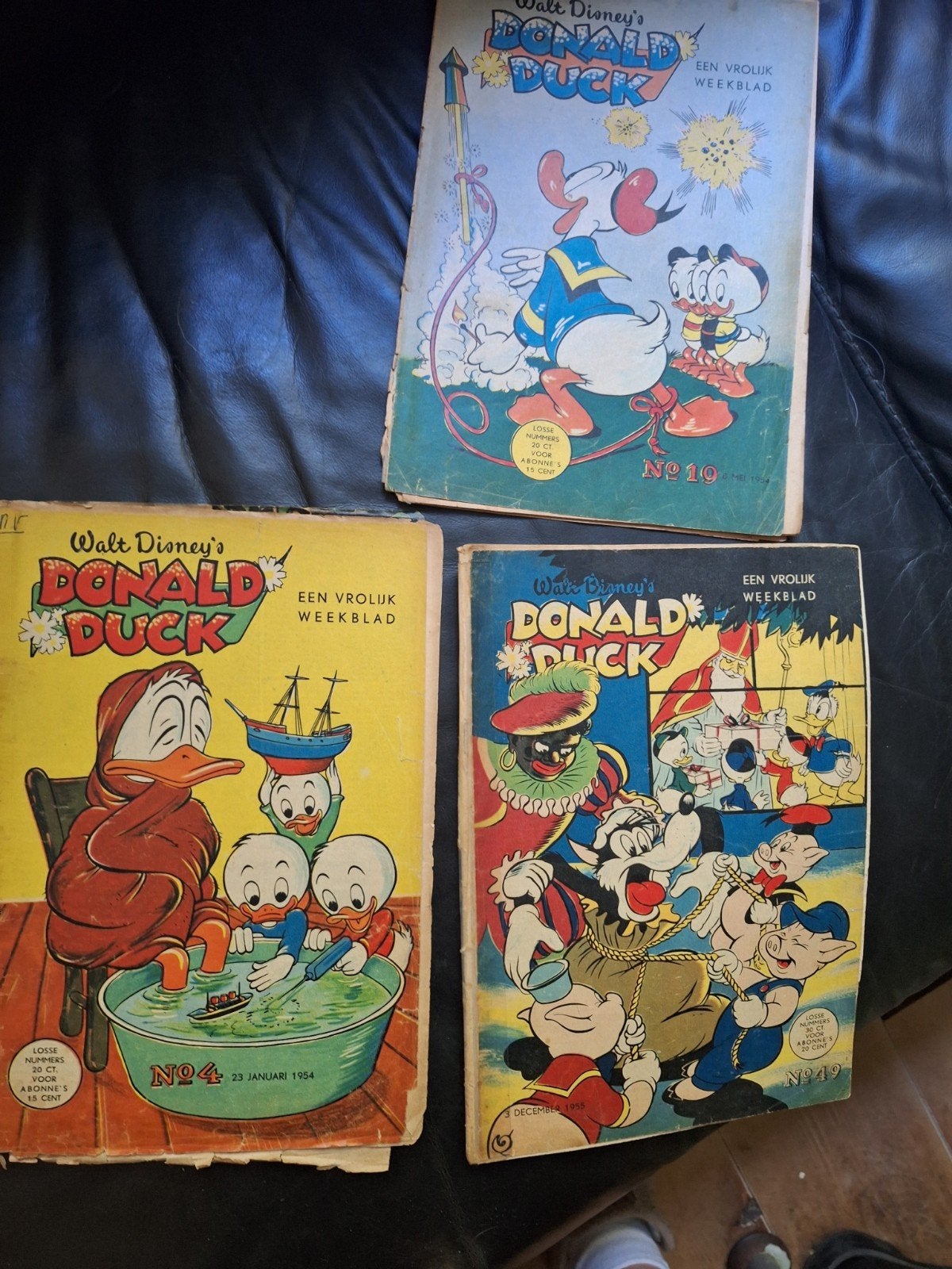 Donald Duck Weekblad - Oude uitgaven (1954-1955), Boeken, Meerdere stripboeken, Ophalen of Verzenden, Gelezen