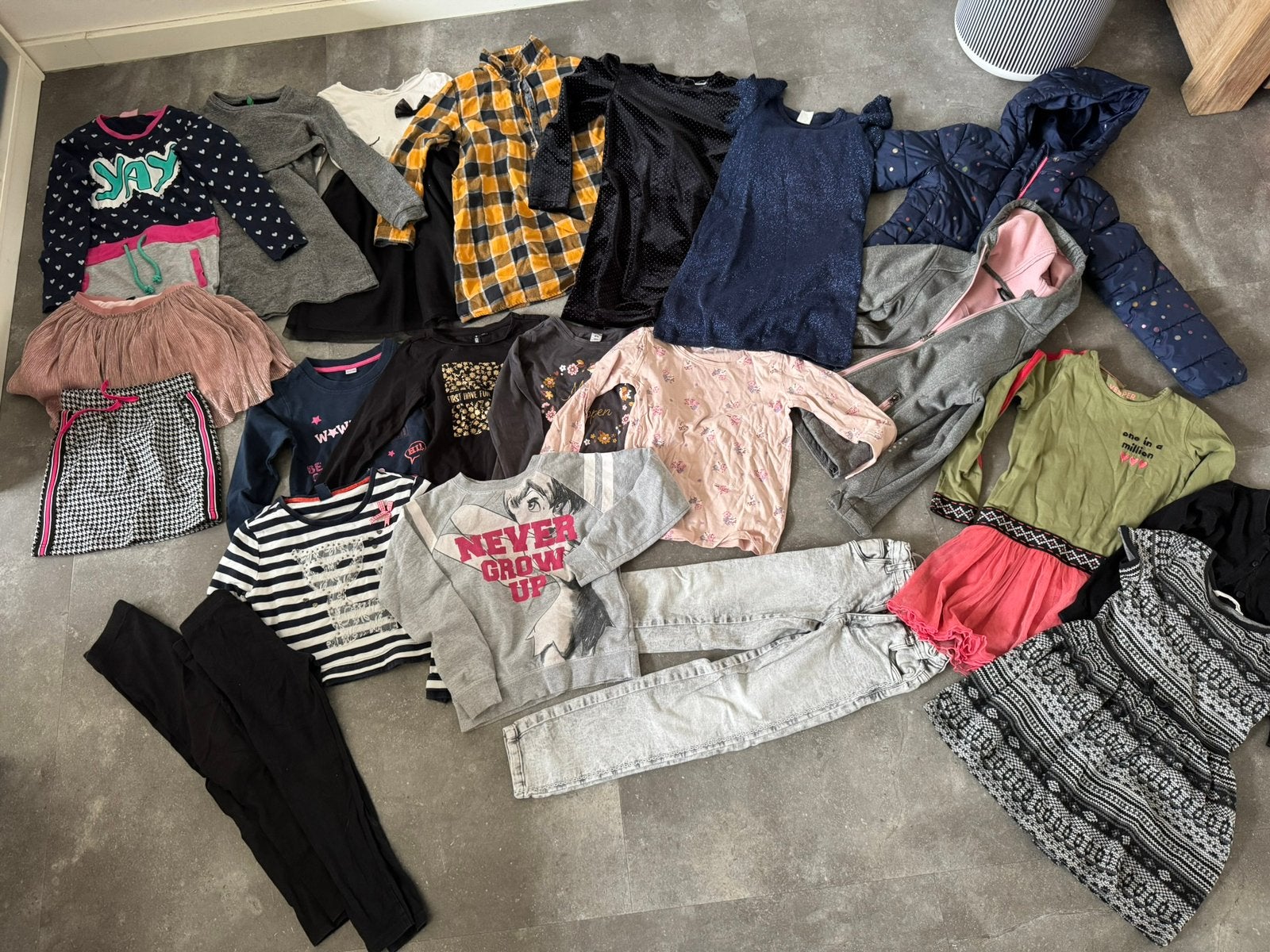 Kledingpakket meisjes maat 122/128, Ophalen of Verzenden, Gebruikt, Maat 128