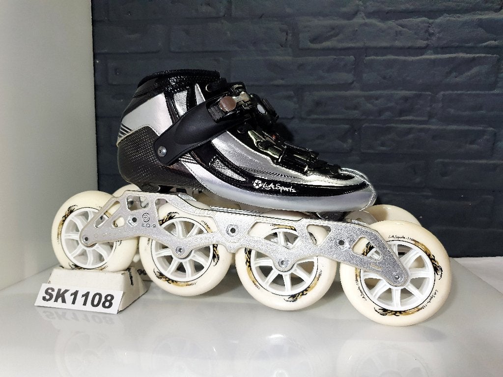 LA Sports Pro Skeelers Skates 4x110 110mm Wielen Maat 43, Overige merken, Verzenden, Nieuw, Inline skates 4 wielen