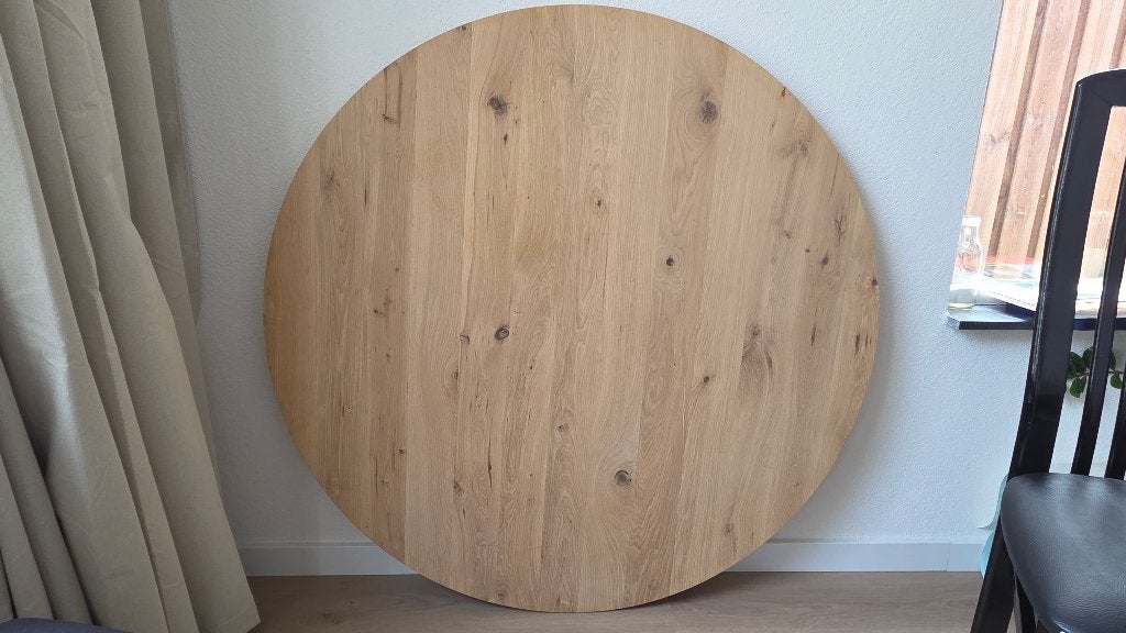 Foto 4 van Eiken eetkamertafel