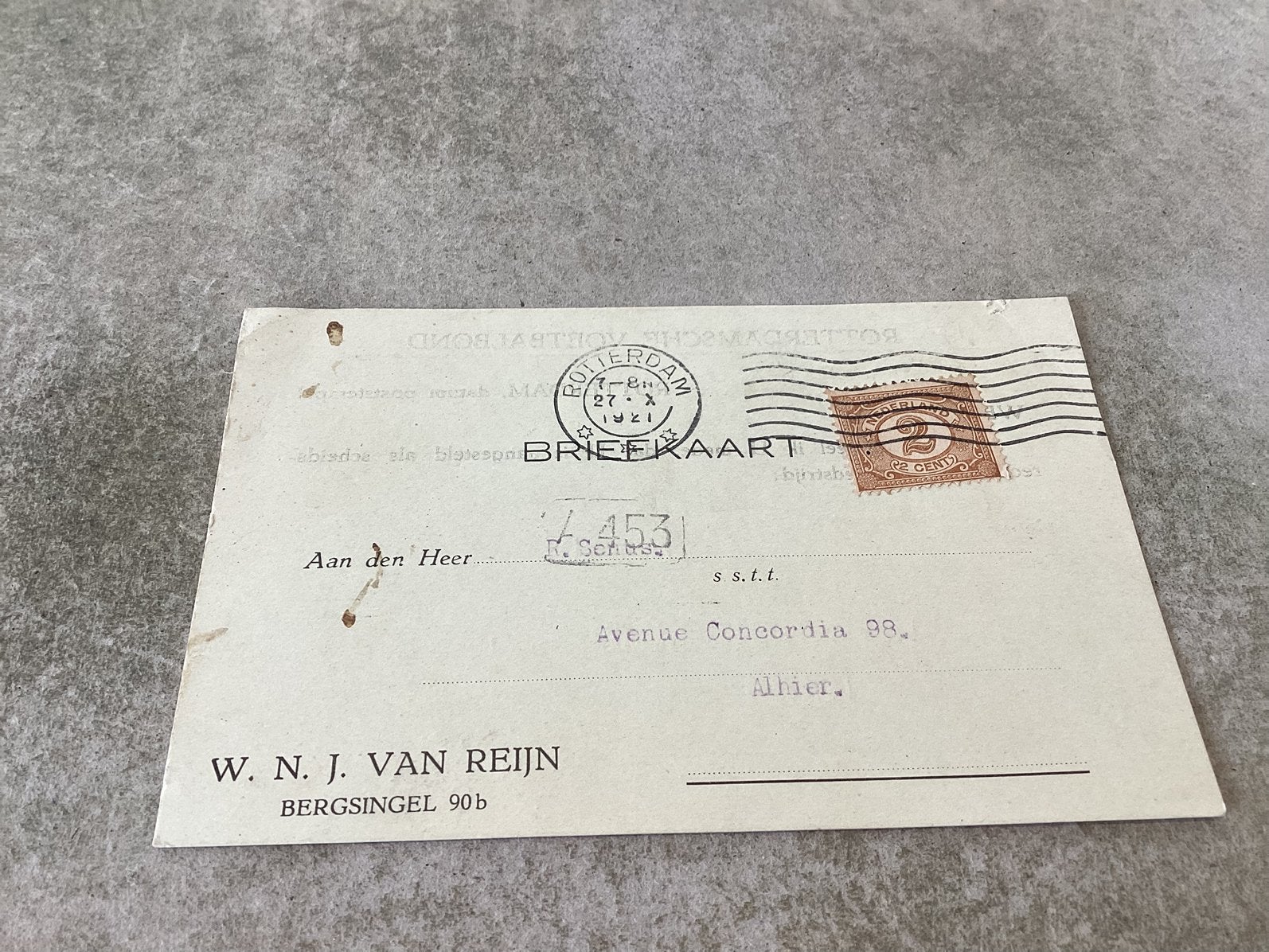 Rotterdam.     Rotterdamsche Voetbalbond   1921, Ophalen of Verzenden, 1920 tot 1940, Zuid-Holland