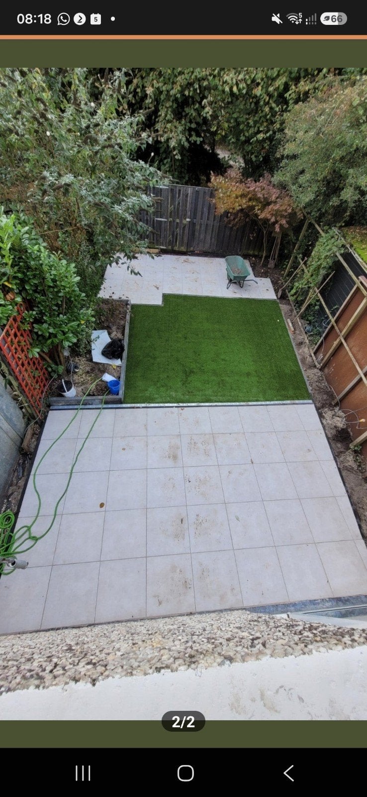 +- 80 Geoceramica keramische 60x60cm tegels, Tuin en Terras, Tegels en Klinkers, Ophalen