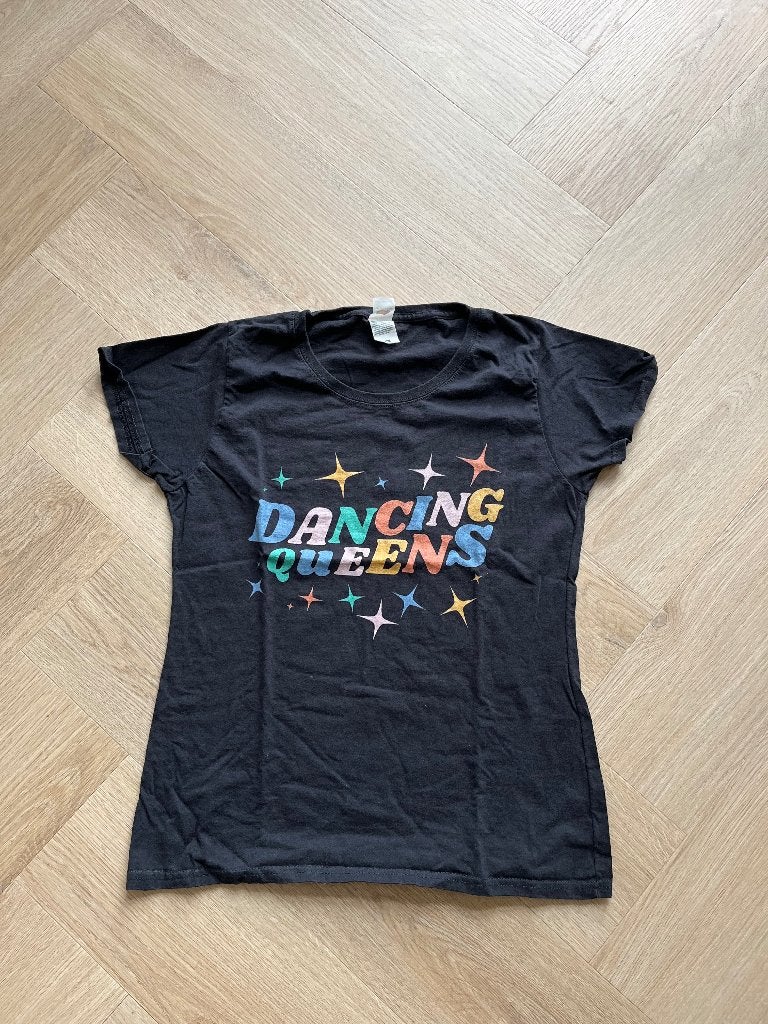Dancing Queens t-shirt, Maat 38/40 (M), Zwart, Ophalen of Verzenden, Zo goed als nieuw