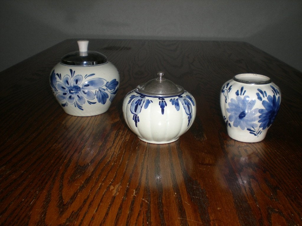 Antiek Delfts blauw set, Antiek en Kunst, Ophalen of Verzenden