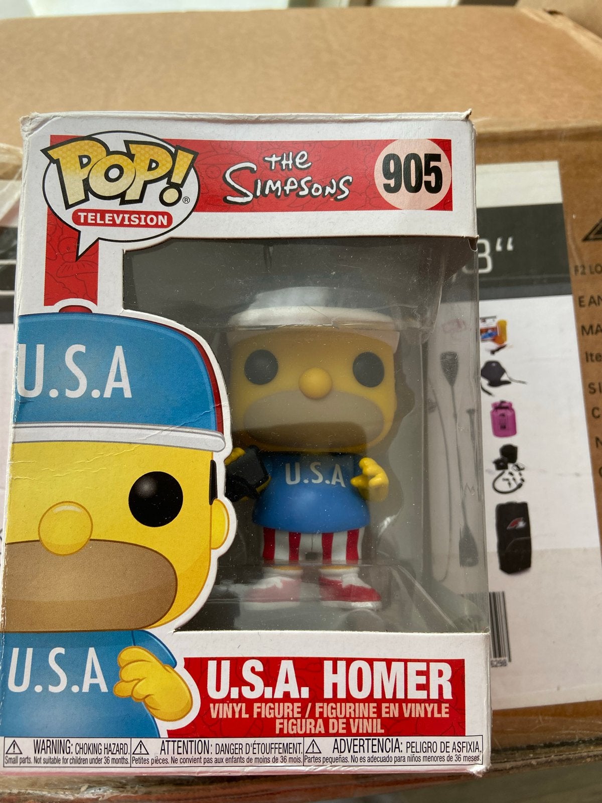 Funko Pop! The Simpsons 905 U.S.A. Homer Vinyl Figuur, Verzamelen, Ophalen of Verzenden, Nieuw