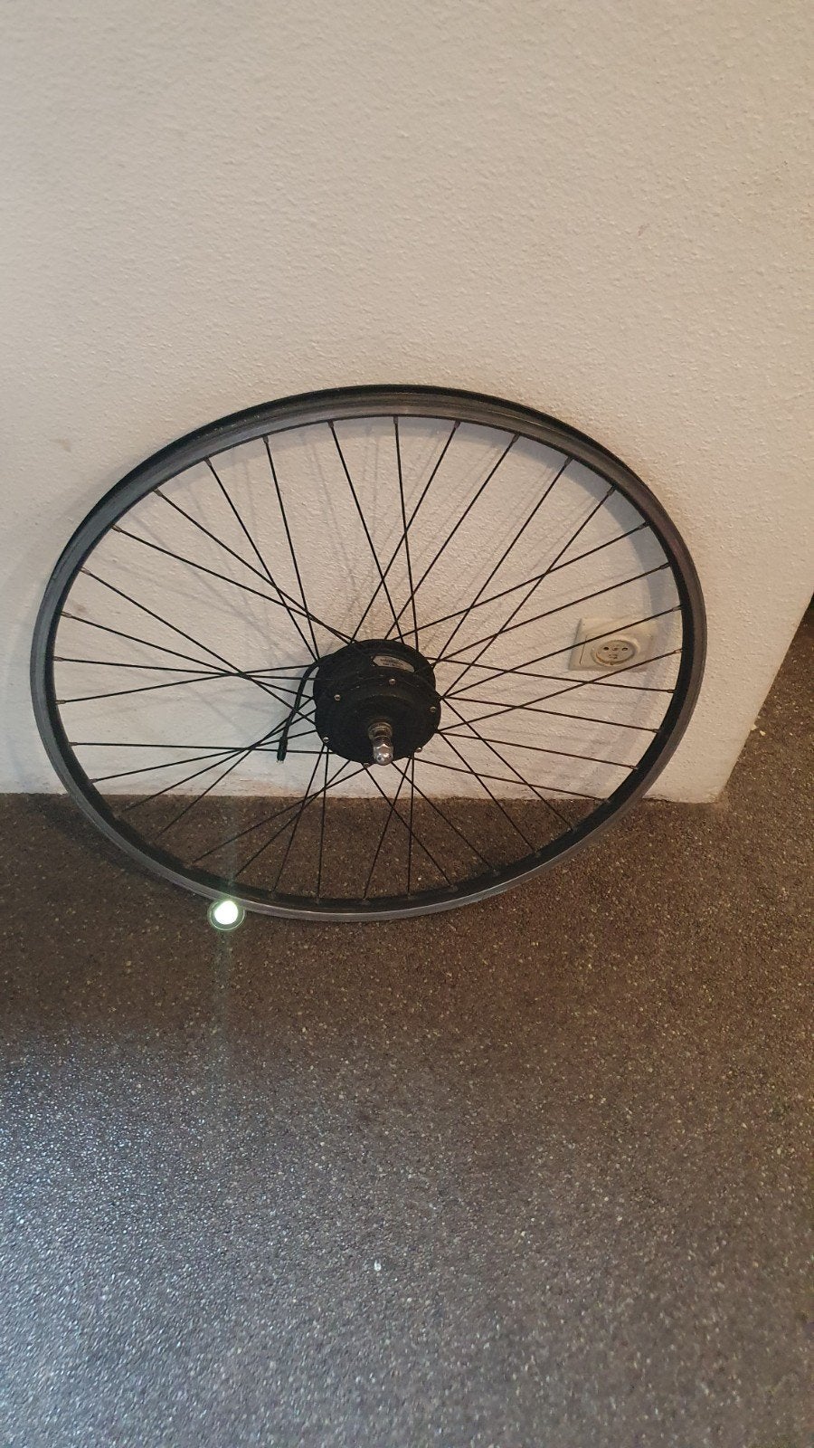 Elektrische Fiets Voorwiel met Motor, Gebruikt, Verzenden, Aluminium, Elektrische fiets