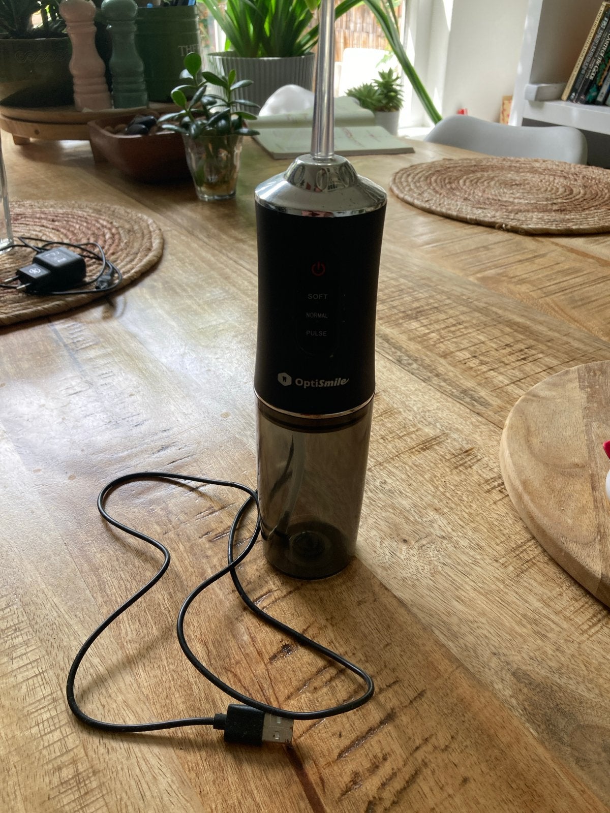 OptiSmile Monddouche - Draagbaar en Oplaadbaar, Ophalen of Verzenden, Gebruikt, Mondverzorging