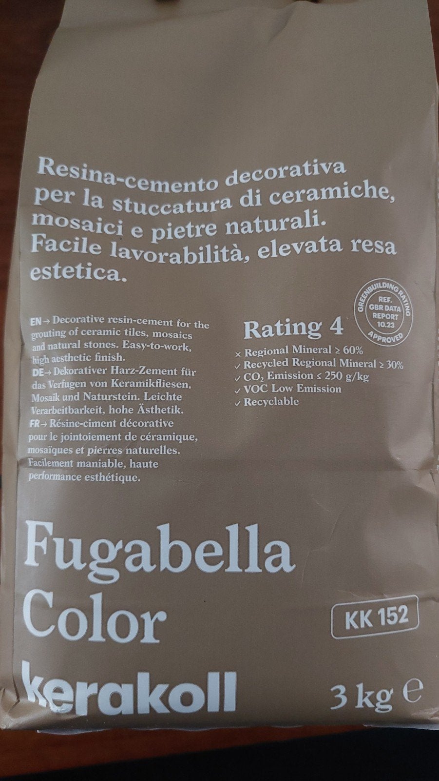 Kerakoll Fugabella Color voegmortel 3kg, Ophalen, Overige typen, Nieuw, Minder dan 20 cm