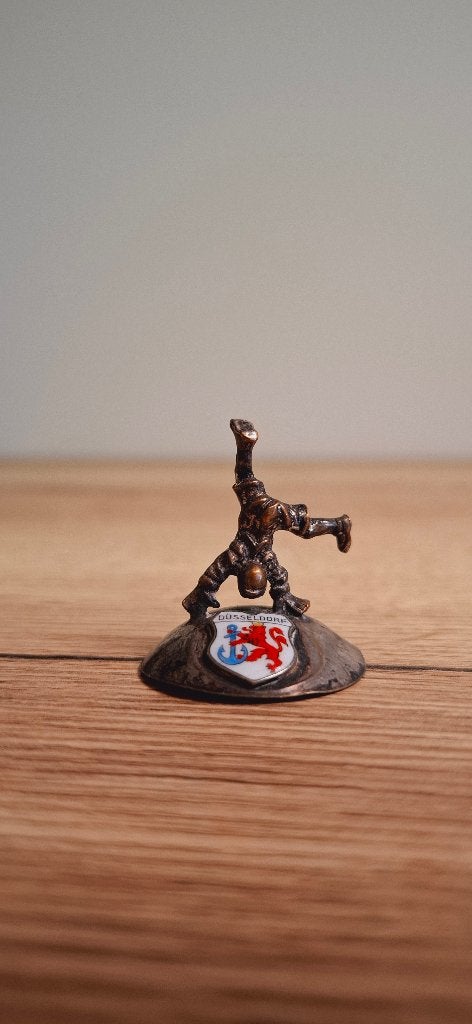 Vintage Düsseldorfer Radschläger Duitsland Emaille Schild, Ophalen of Verzenden, Gebruikt, Mens
