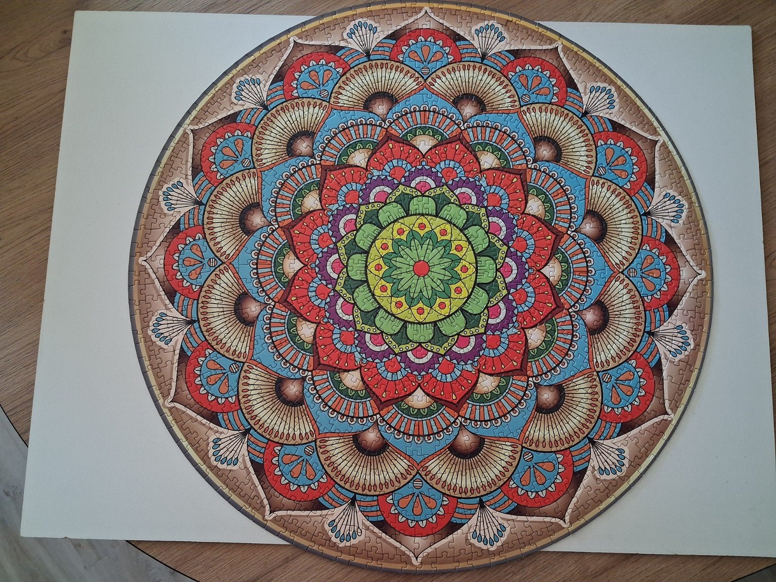 Mandala puzzel 1000 stukjes, Ophalen of Verzenden, 500 t/m 1500 stukjes, Zo goed als nieuw