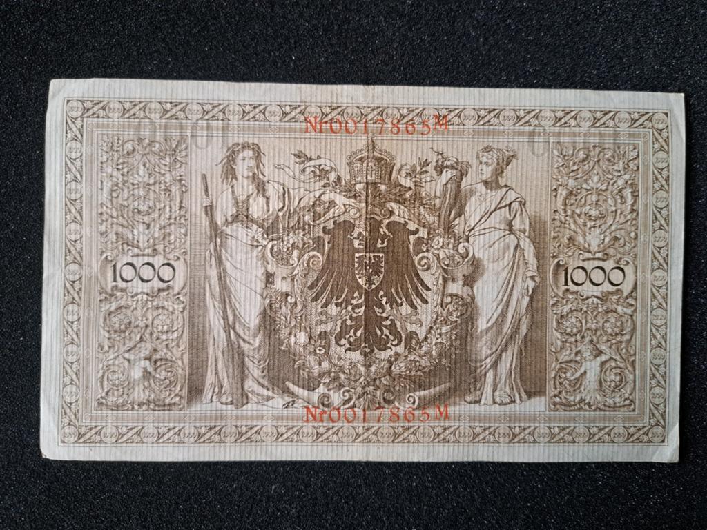 Historisch 1000 Mark biljet uit 1910 - Reichsbanknote, Postzegels en Munten, Bankbiljetten | Europa | Niet-Eurobiljetten, Ophalen of Verzenden