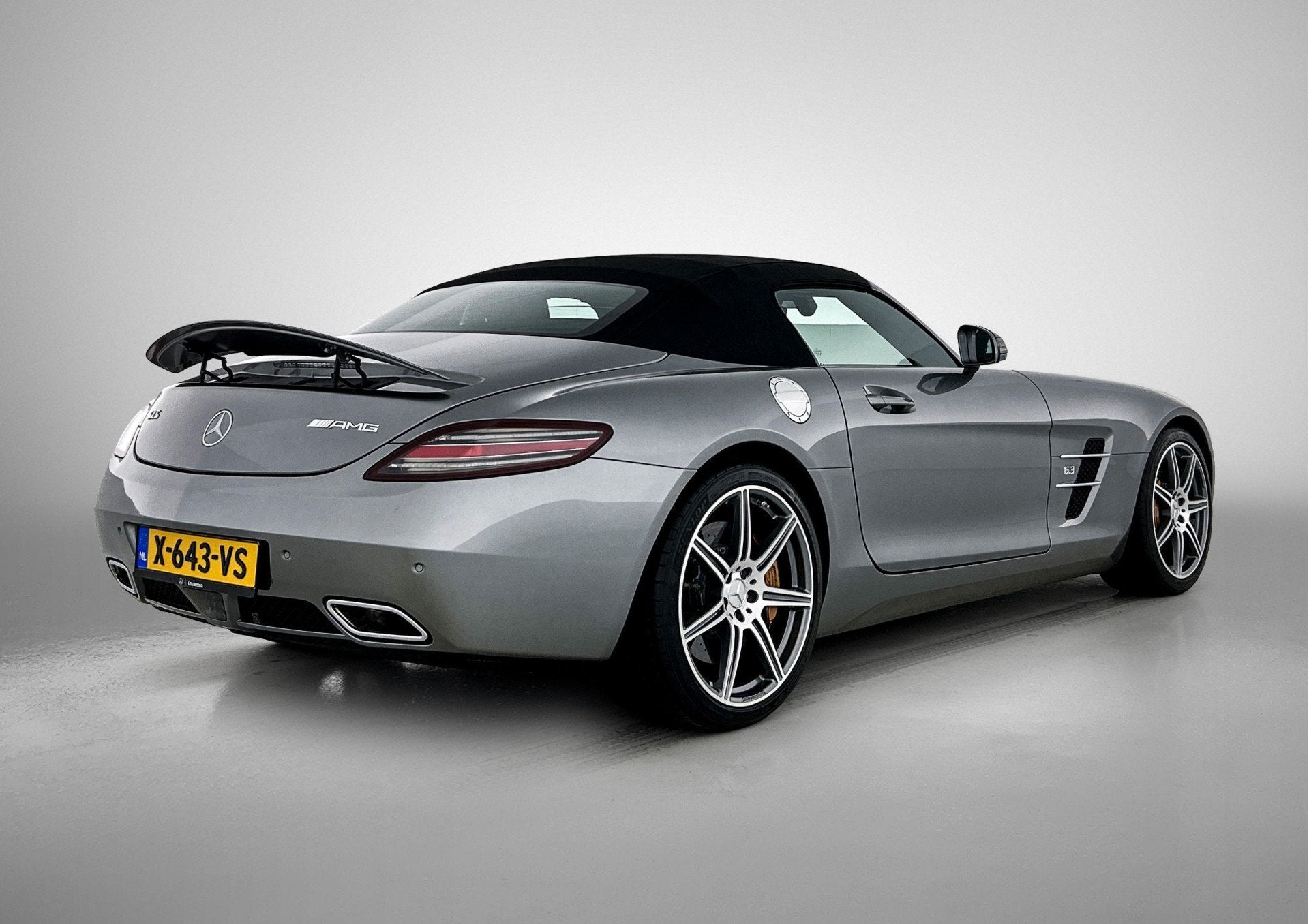 Mercedes-Benz SLS Roadster 6.3 AMG | AMG Imola Grijs | AMG R, Auto's, Automaat, Achterwielaandrijving, Leder, Bedrijf
