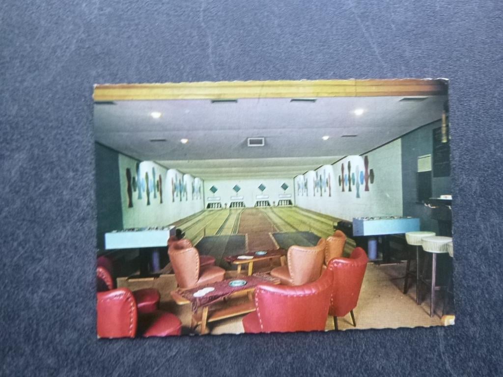 Oisterwijk, recr.centrum Duinven, interieur bowlingbaan 12ct, Verzenden, 1960 tot 1980, Gelopen, Noord-Brabant