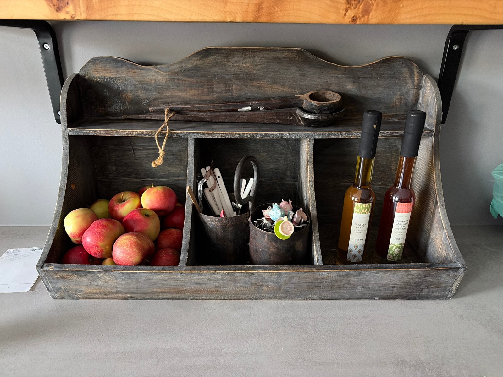 Landelijke houten gruttersbak - 70x39 cm, Hout, Gebruikt, Ophalen of Verzenden, Landelijk