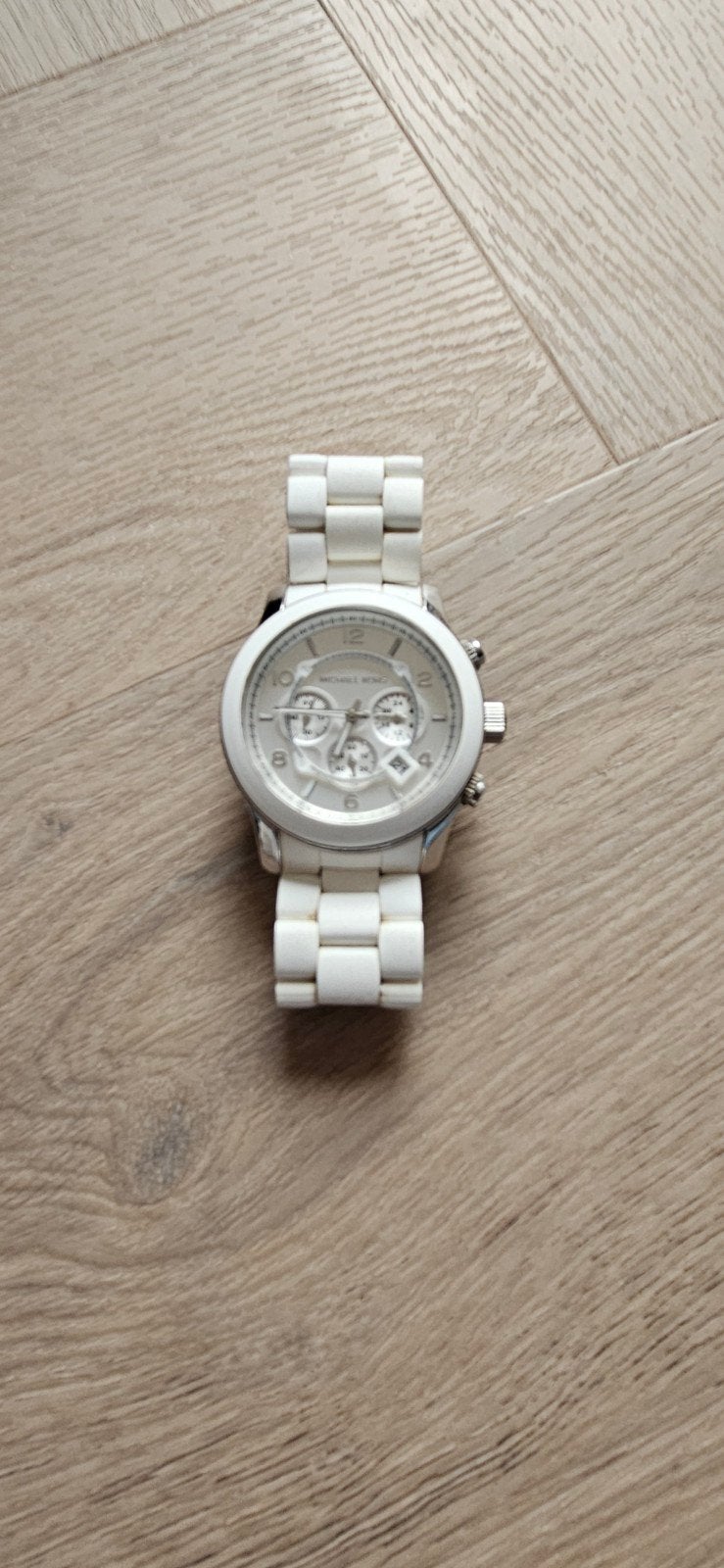 Michael Kors horloge wit, Overige merken, Staal, Polshorloge, Kunststof
