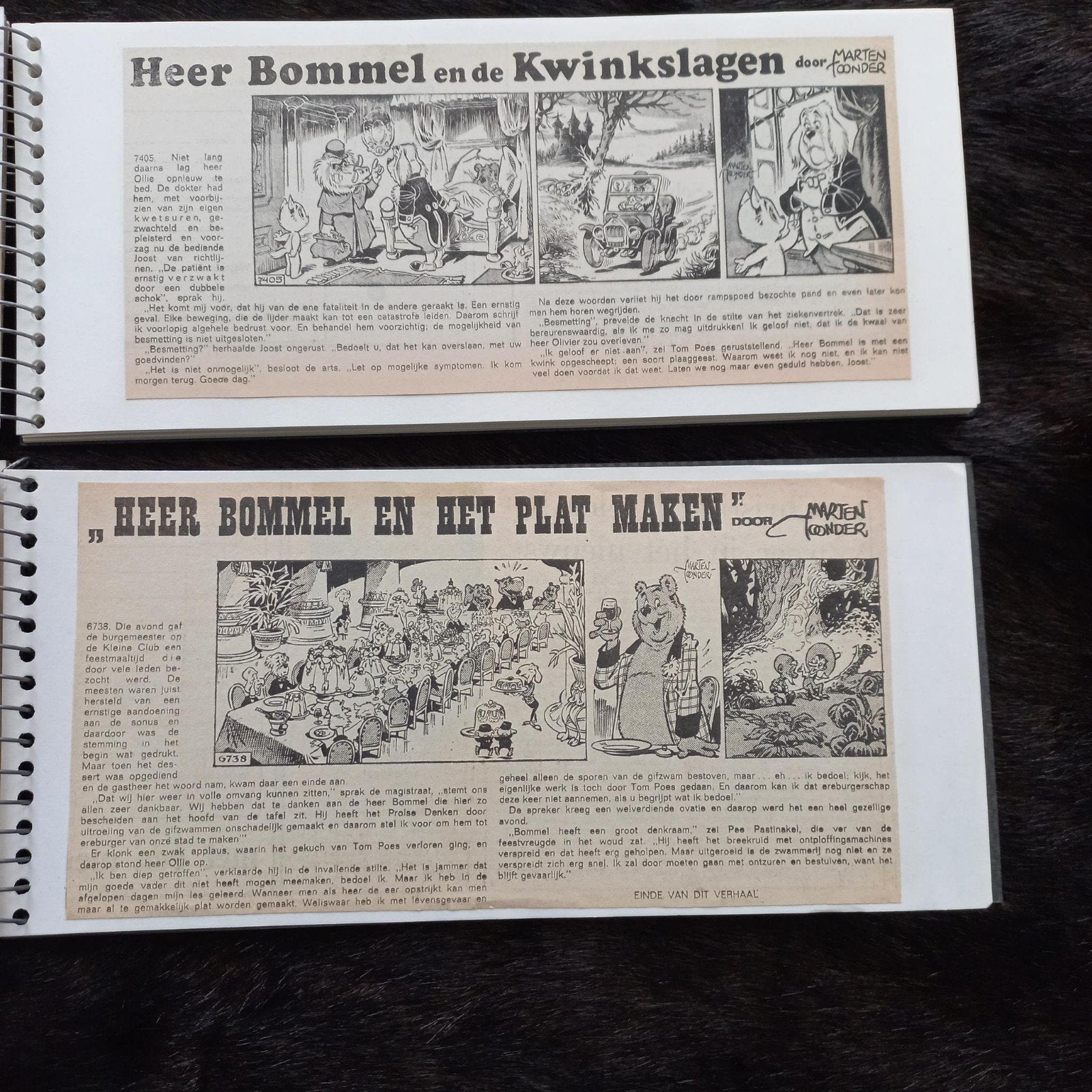 Ollie B. Bommel knipsels Marten Toonder,NRC1960-74,top staat, Ophalen of Verzenden, Voor 1940, Zo goed als nieuw, Overige onderwerpen