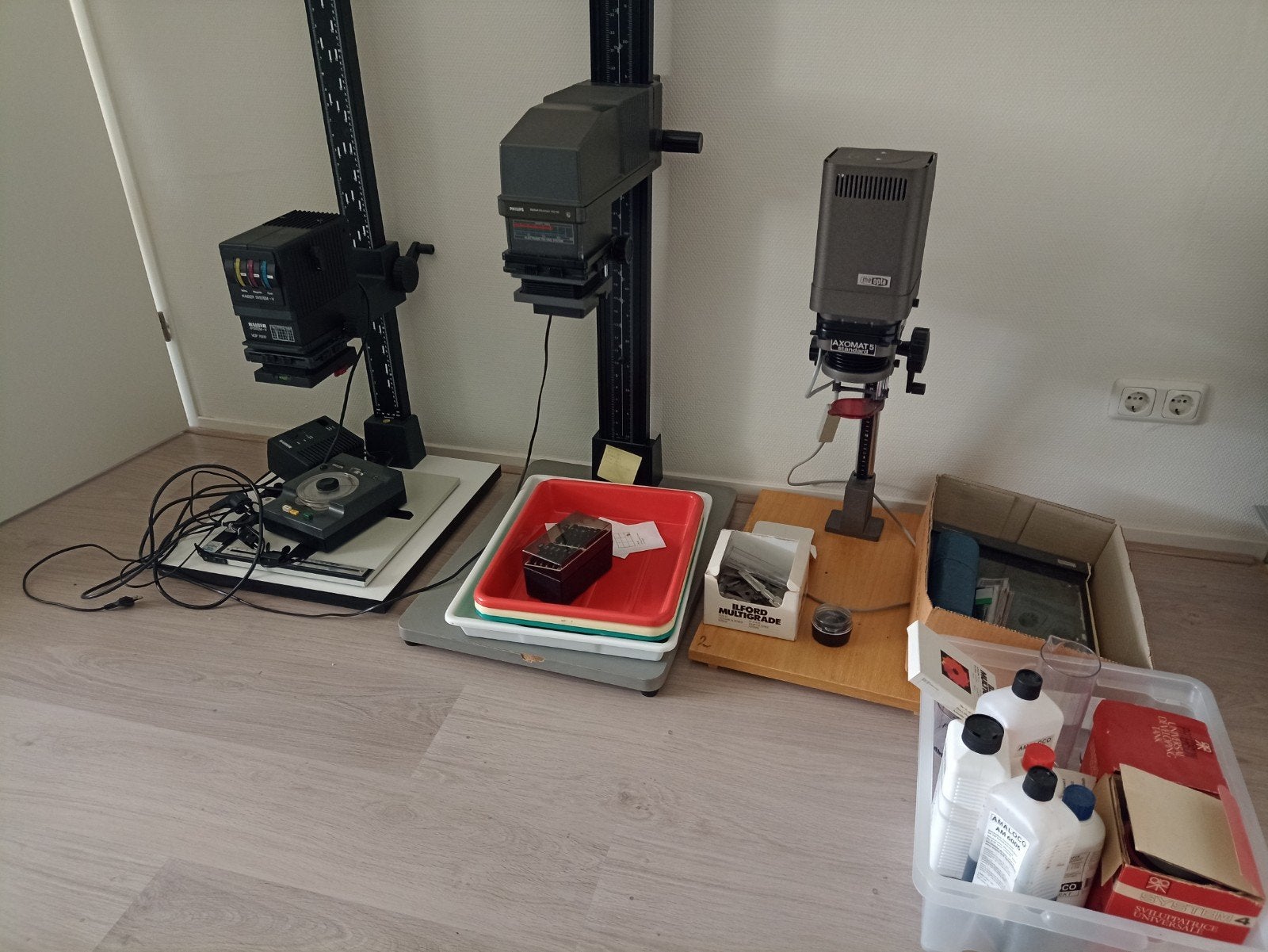 Complete donkere kamer set voor analoge foto's, Audio, Tv en Foto, Ophalen of Verzenden, Gebruikt, Overige merken, Complete dokaset