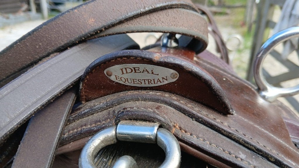 Ideal tuig bruin maat full en pagony haflinger zadel, Dieren en Toebehoren, Gebruikt, Overige disciplines, Bruin, Mentuig