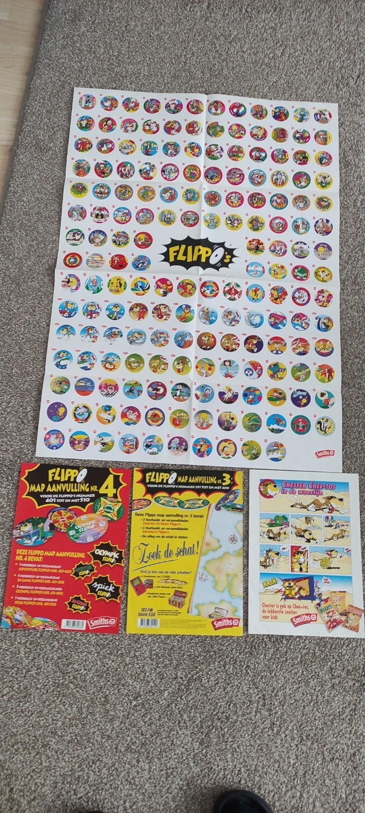 Flippo poster, Ophalen of Verzenden, Spiek, Map, Album of Poster, Met verzamelmap(pen)