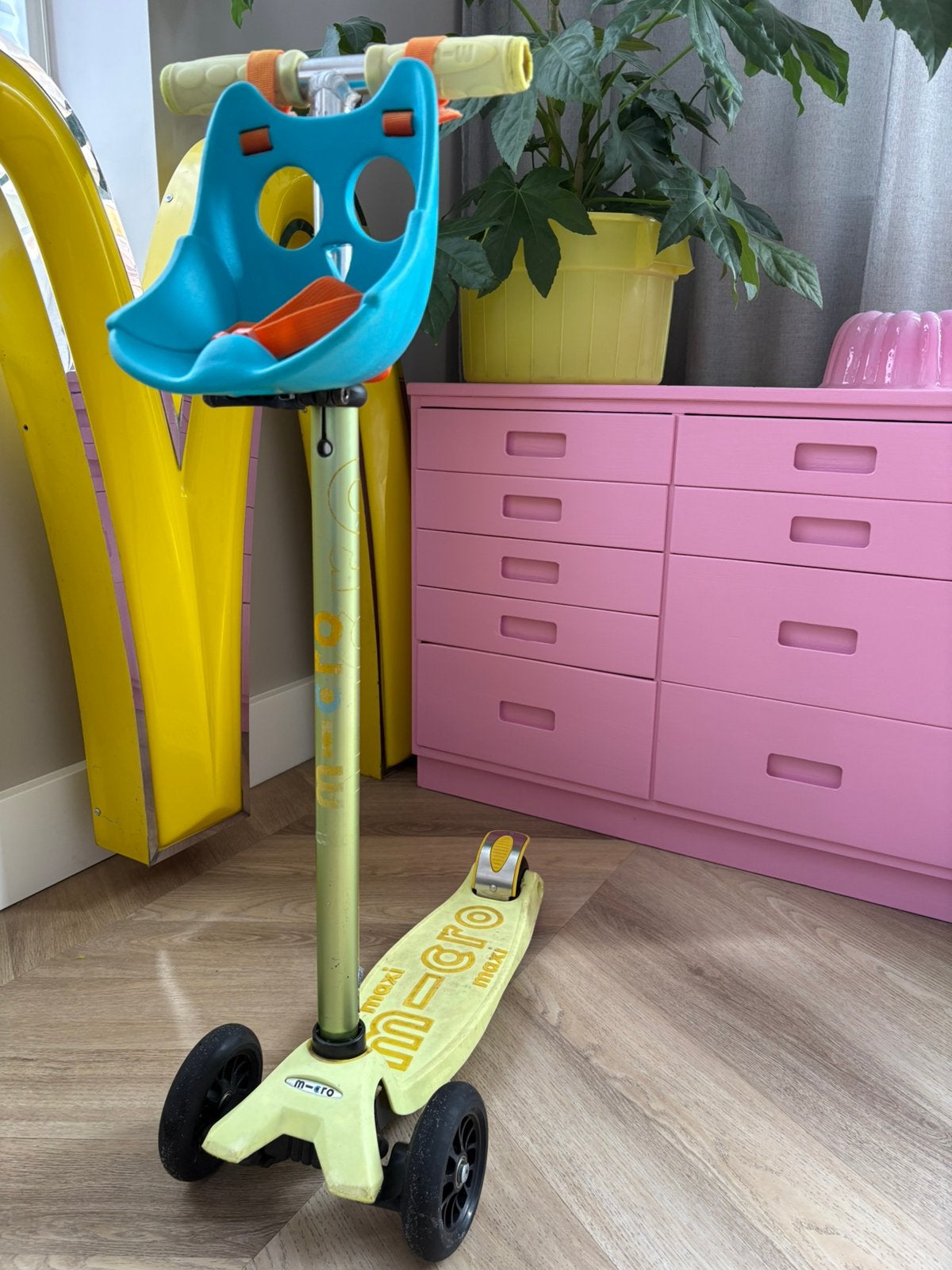 Microstep maxi, poppenmandje, scootaheadz, Fietsen en Brommers, Ophalen of Verzenden, Gebruikt, Gewone step
