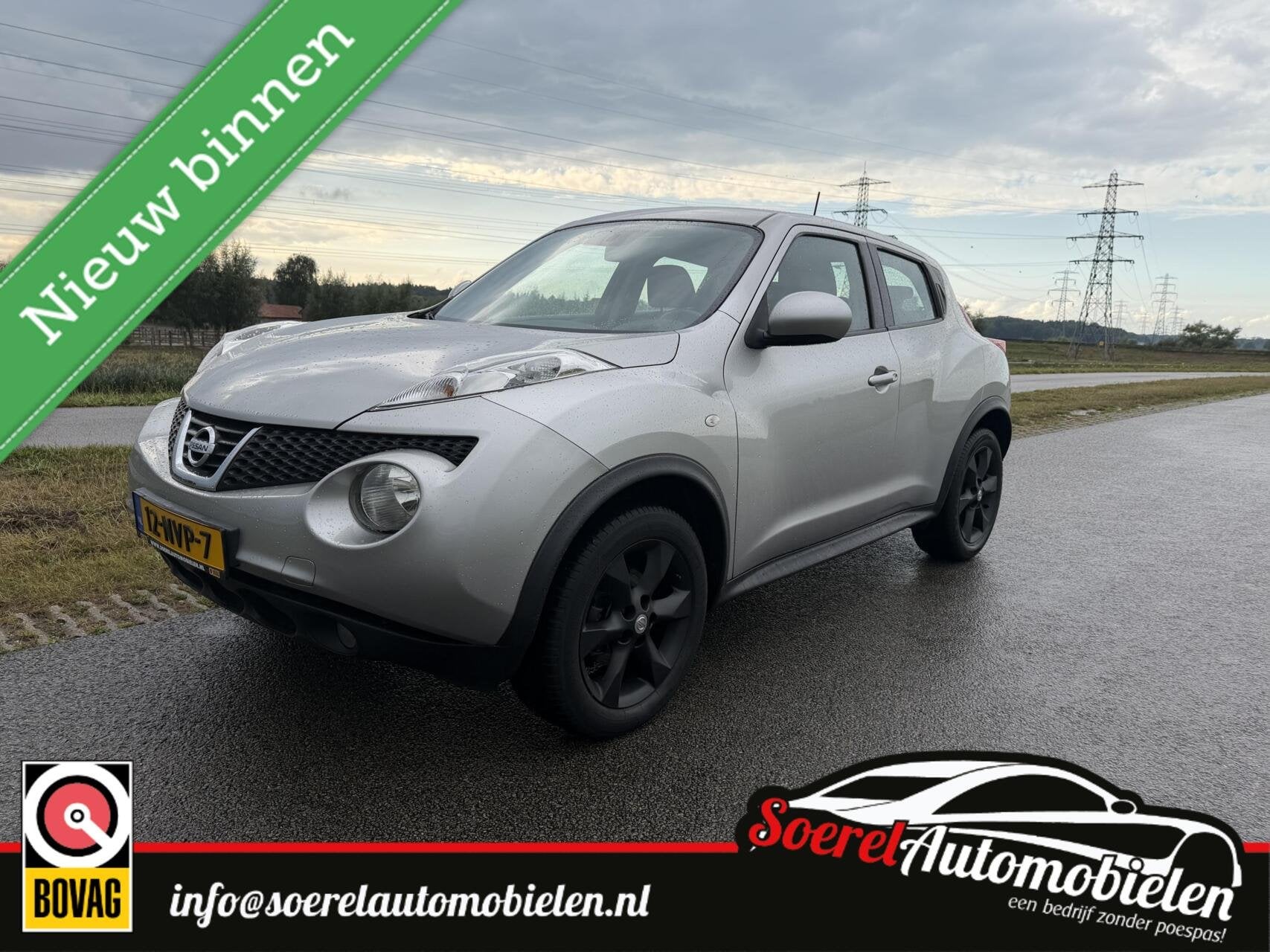 Nissan Juke 1.6 Acenta Eco clima, cruise, p.senoren,trekhaak, Auto's, Nissan, Euro 5, 4 cilinders, 49 €/maand, Origineel Nederlands