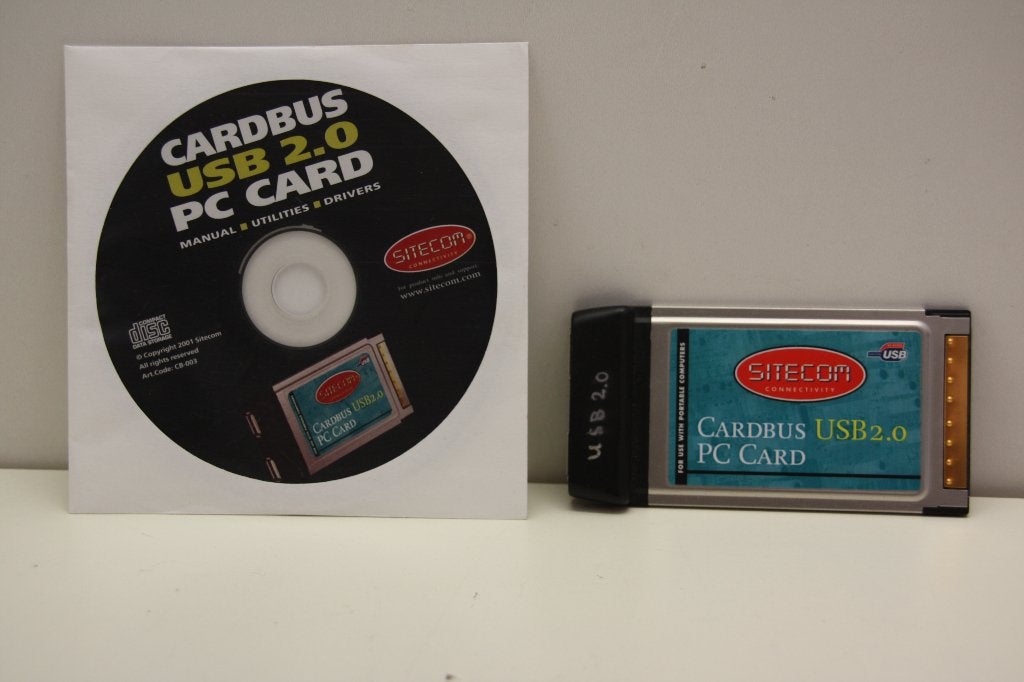 Sitecom, USB 2.0 Cardbus Card 2 Port, CB-003, Ophalen of Verzenden, Zo goed als nieuw, Extern, Sitecom