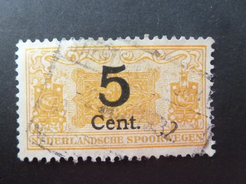 Treinzegel / spoorwegzegel. Nederland, Ophalen of Verzenden, Gestempeld