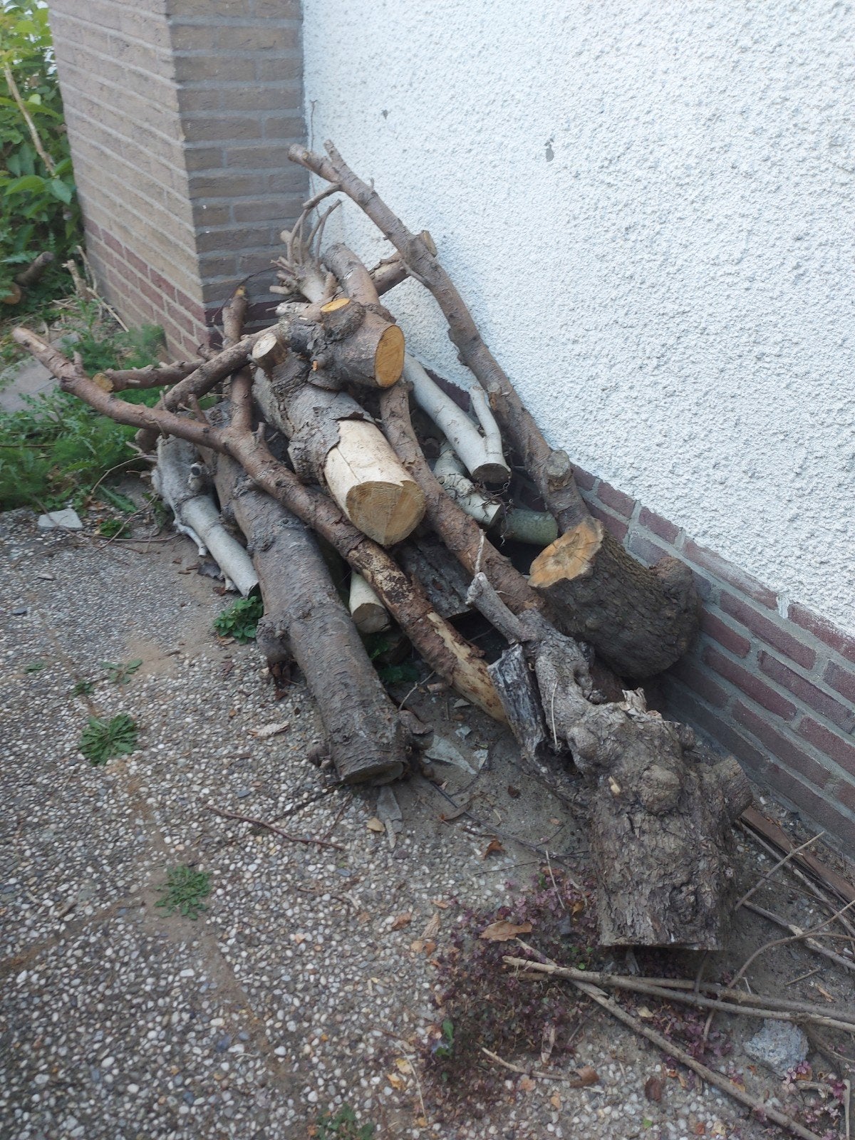 Stapel haardhout, Minder dan 3 m³, Ophalen
