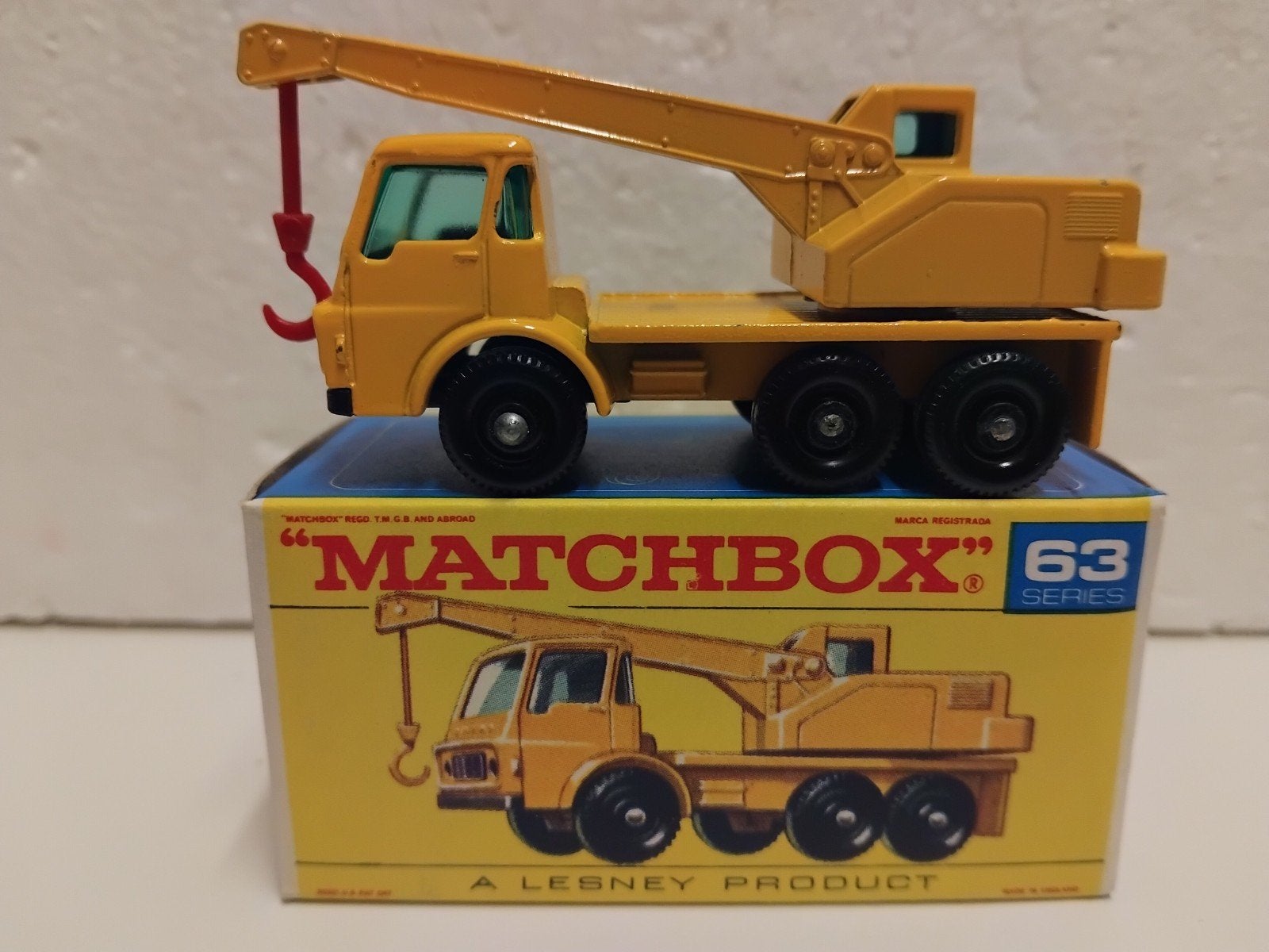 Lesney Matchbox #63 Dodge Crane truck origineel 3INCH, Ophalen of Verzenden, Zo goed als nieuw, Bus of Vrachtwagen, Lesney