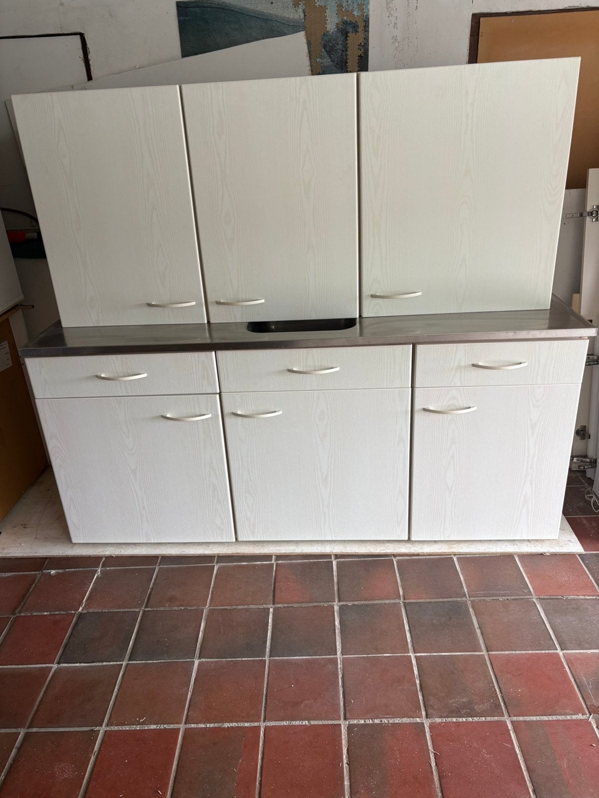 Keukenblok 170 cm met bovenkasten, Huis en Inrichting, Ophalen, 150 tot 200 cm, Zo goed als nieuw, Minder dan 100 cm