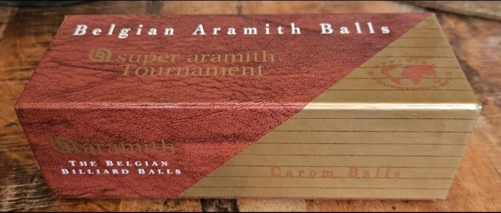Belgische Aramith Super Aramith Tournament Carom Ballen, Ophalen of Verzenden, Zo goed als nieuw, Keu of Ballen
