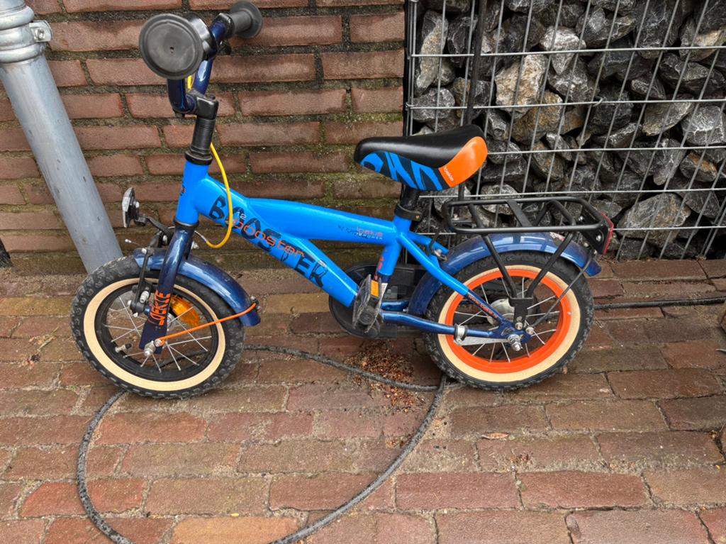 Loekie kinderfiets met zijwieltjes, Ophalen, Terugtraprem, Zijwieltjes, Minder dan 16 inch