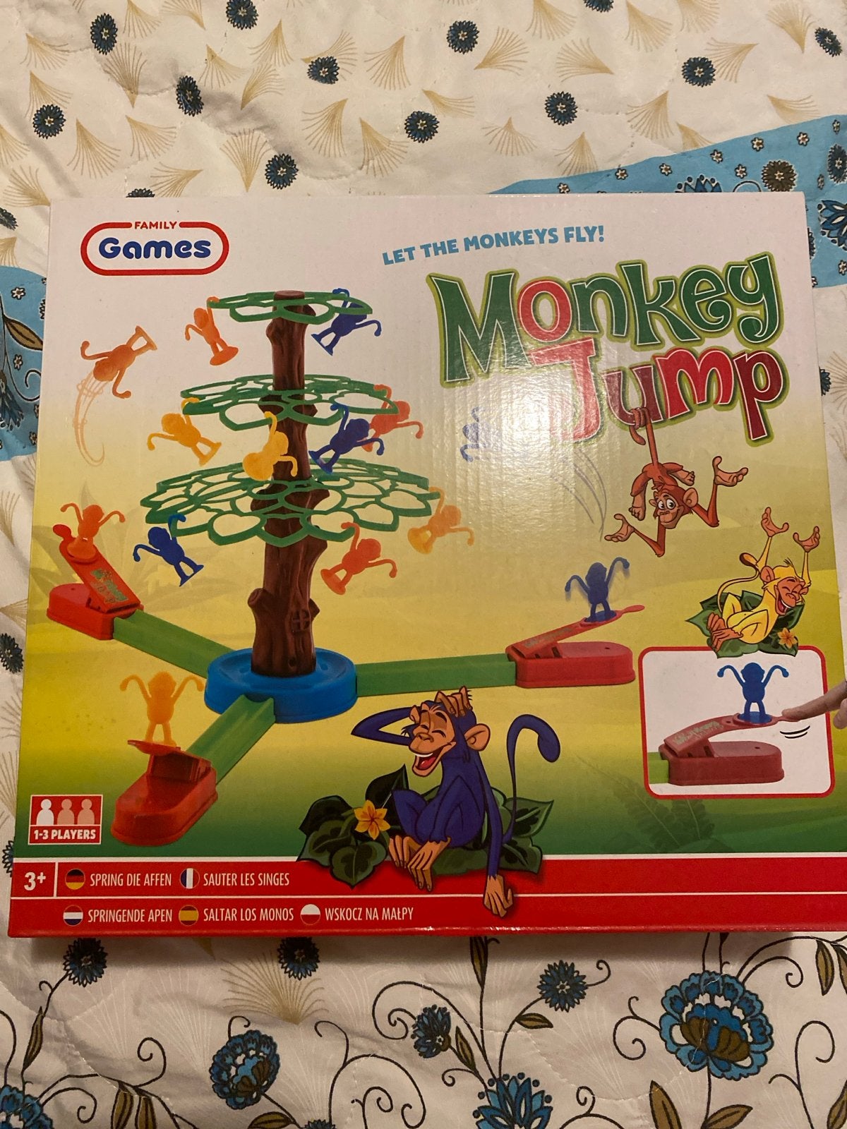 Monkey Jump Familiespel - Laat de apen vliegen!, Een of twee spelers, Ophalen of Verzenden, Zo goed als nieuw
