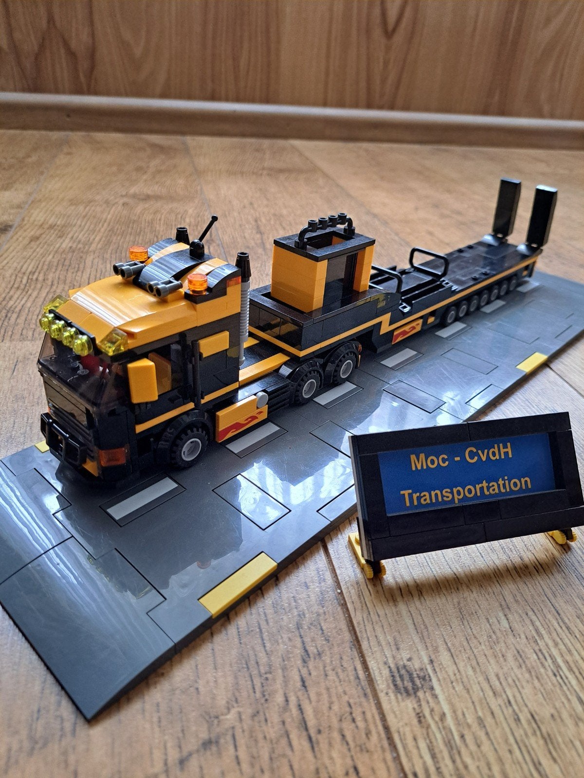 Lego City MOC Trekker met Dieplader voorset 60409 hijskraan, City, MOC (eigen creatie), Lego, Ophalen of Verzenden
