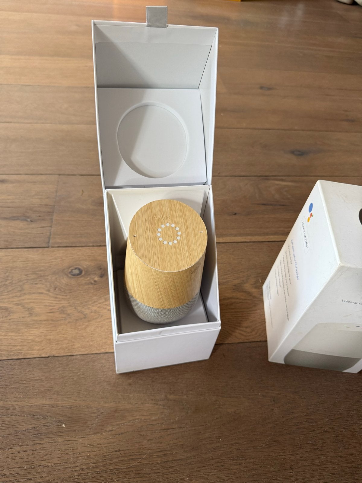 Google Home Slimme Speaker - Bamboe Look, Slimme speaker, Google, WiFi, Ophalen of Verzenden