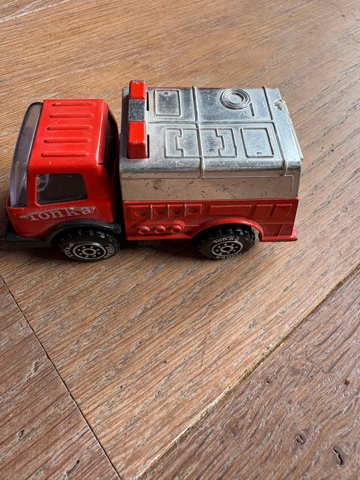 Vintage Tonka Mites Brandweerwagen (1978), Ophalen of Verzenden, Gebruikt