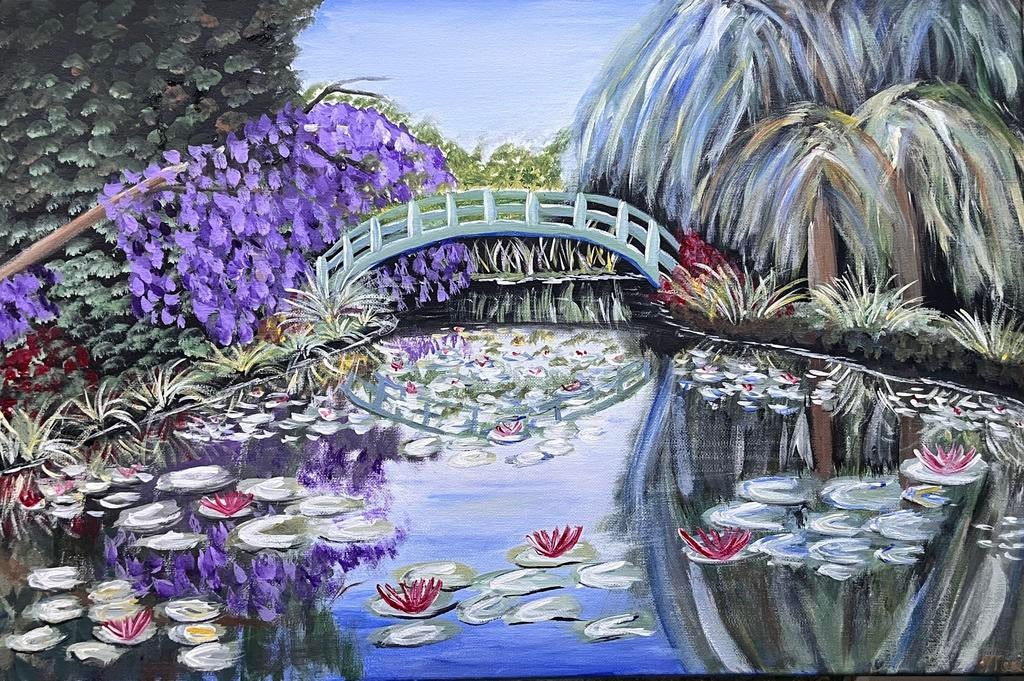 Monet vibes, waterlelies, Ophalen of Verzenden