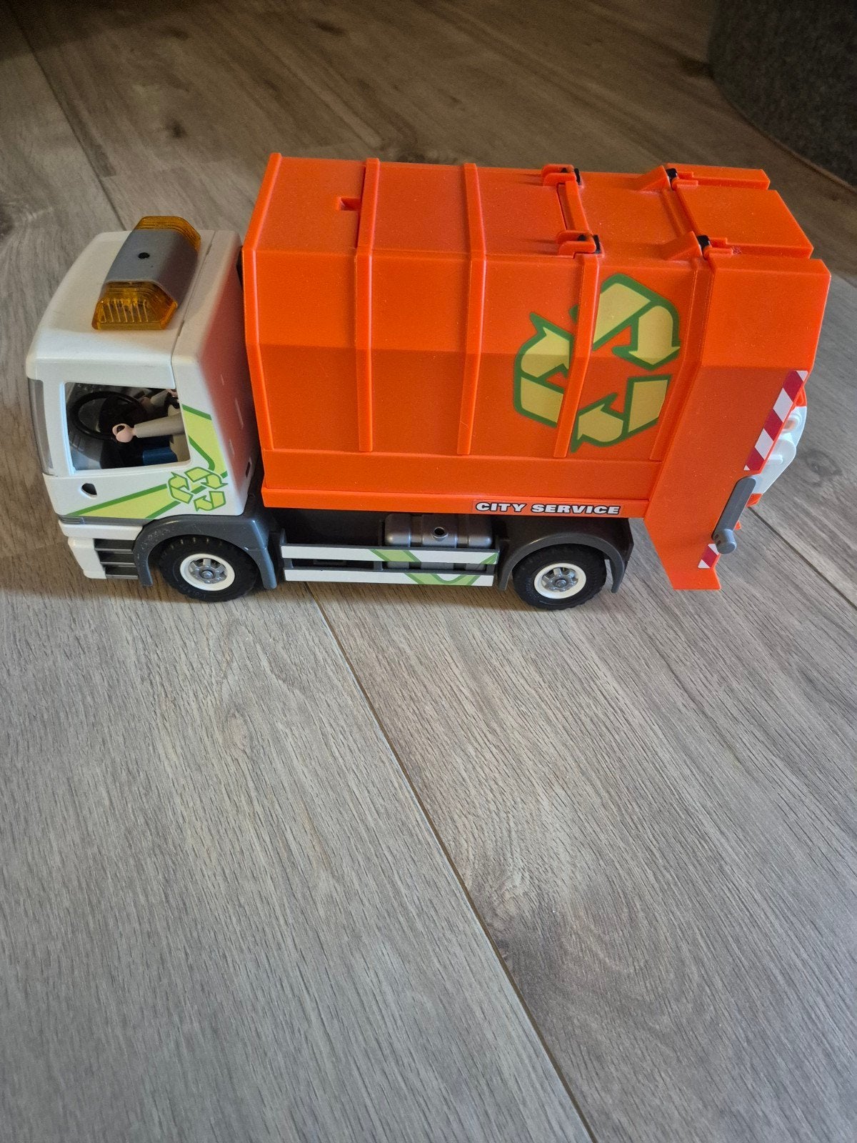 Playmobil vuilniswagen met recycling logo, Ophalen of Verzenden, Gebruikt