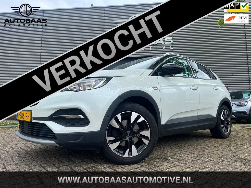 Opel Grandland X 1.2 Turbo Executive AUTOMAAT+NL-AUTO+1EIG+N, Gebruikt, 1199 cc, 3 cilinders, SUV of Terreinwagen