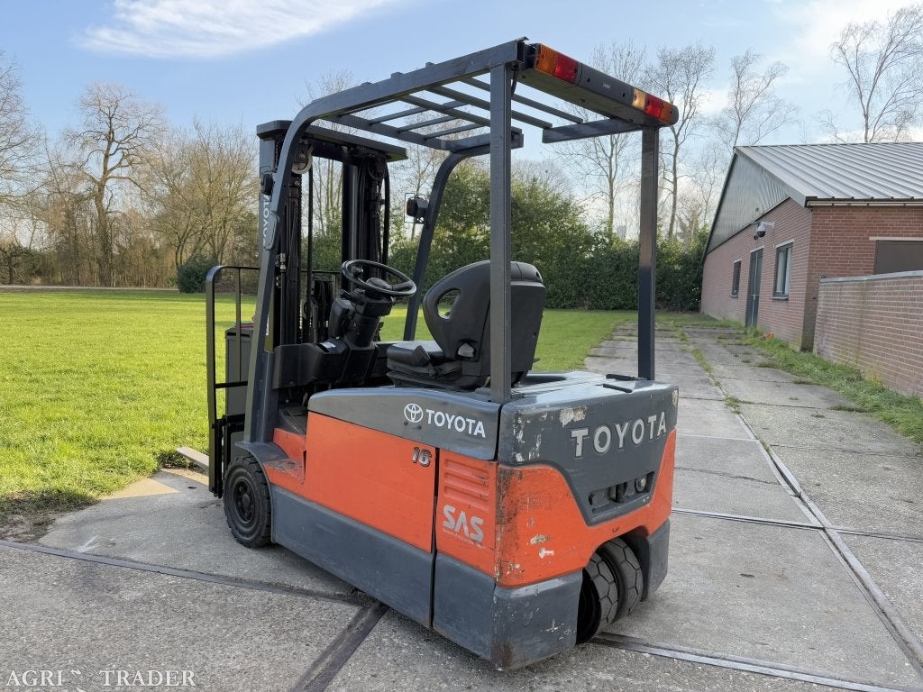Toyota 1600KG elektrisch triplex 4.3M Sideshift 3900 uur !, Info@vanbeurdenheftrucks.nl, Heftruck, Ophalen of Verzenden, Toyota
