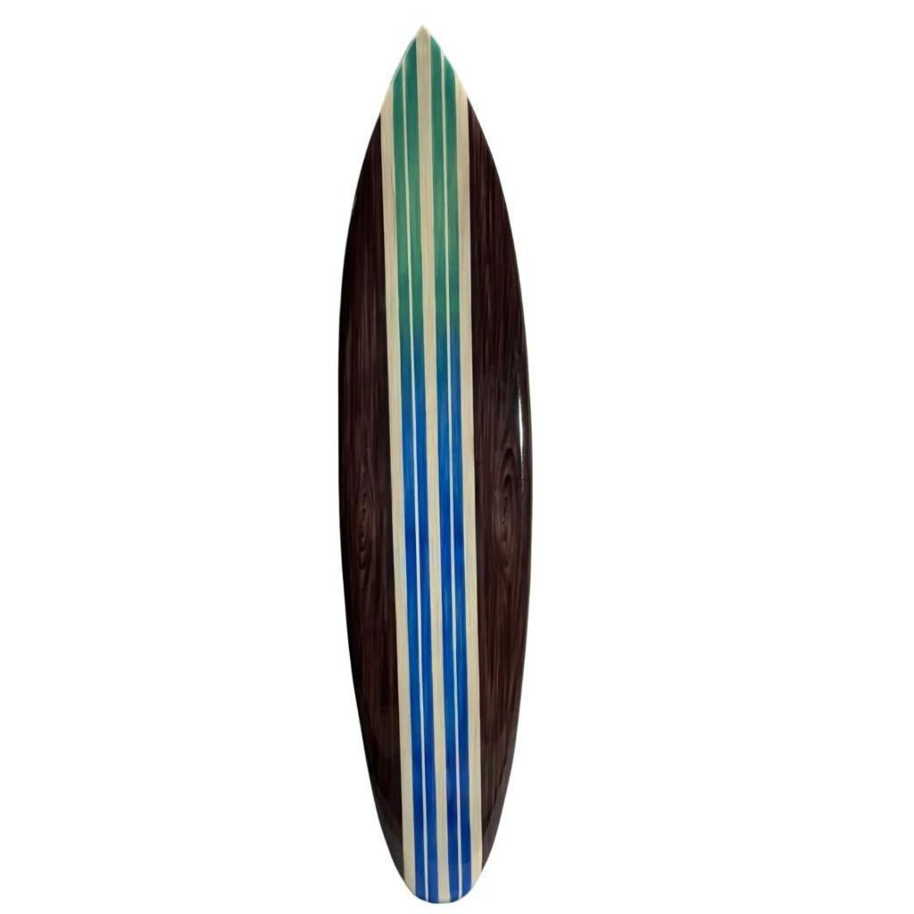 Emerald Sea 1 surfplank - 150 cm - houten decoratie, Huis en Inrichting, Woonaccessoires | Wanddecoraties, -, -, Nieuw, Ophalen of Verzenden