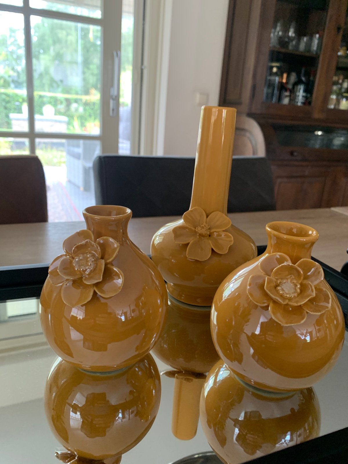 3 Kleine vaasjes Villa Pottery, Huis en Inrichting, Ophalen of Verzenden, Zo goed als nieuw