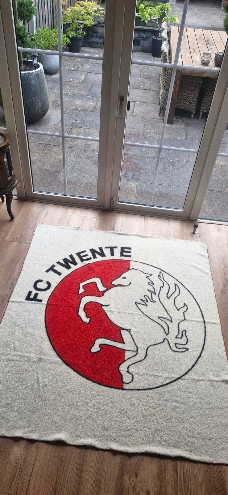 Fc twente sprei deken eind jaren 90 maat 155180cm, Verzamelen, Ophalen of Verzenden, Zo goed als nieuw, F.C. Twente, Shirt