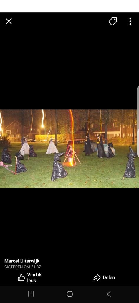 Groot Halloween pakket: decoratie, spullen en kostuums, Ophalen, Overige materialen, Gebruikt, Overige typen