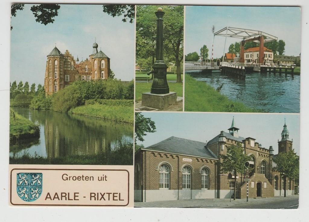 Aarle - Rixtel Groeten 3 luik Gelopen 1985 met zegel, Verzenden, 1980 tot heden, Gelopen, Noord-Holland