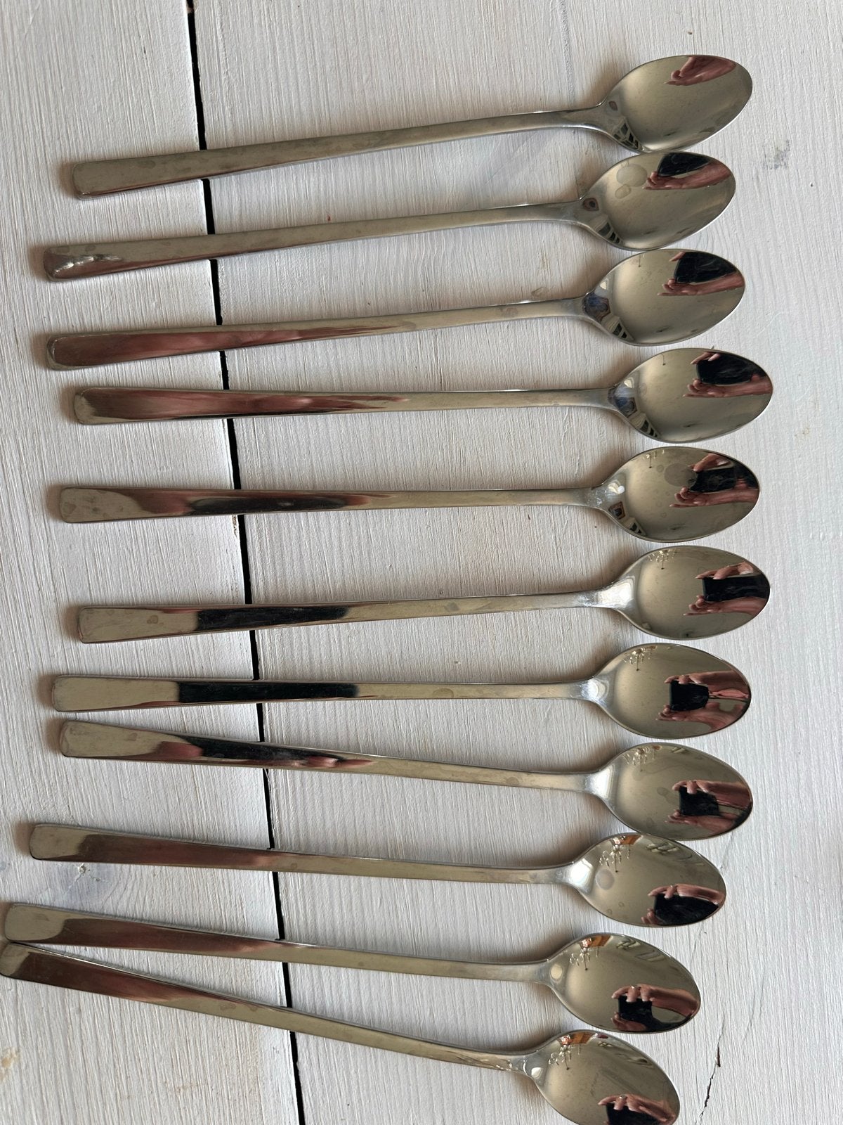 Set van 11 Monogram 18-10 roestvrijstalen lepels, Overige typen, Zilver, Ophalen of Verzenden, Zo goed als nieuw